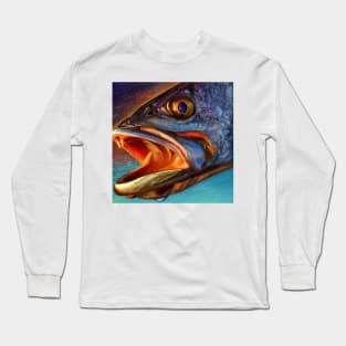 Speckled Sea Trout Painting Long Sleeve T-Shirt